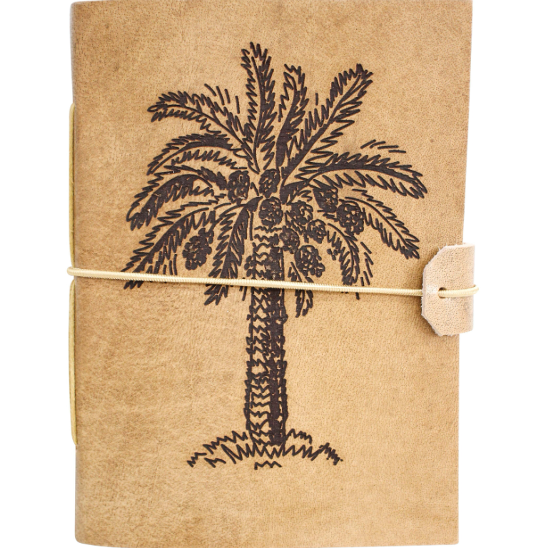 Leather Notebook - Date Palm