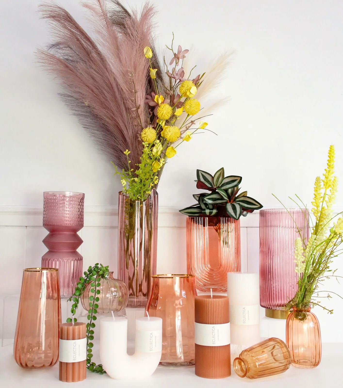 Glass Bud Vase - Lychee