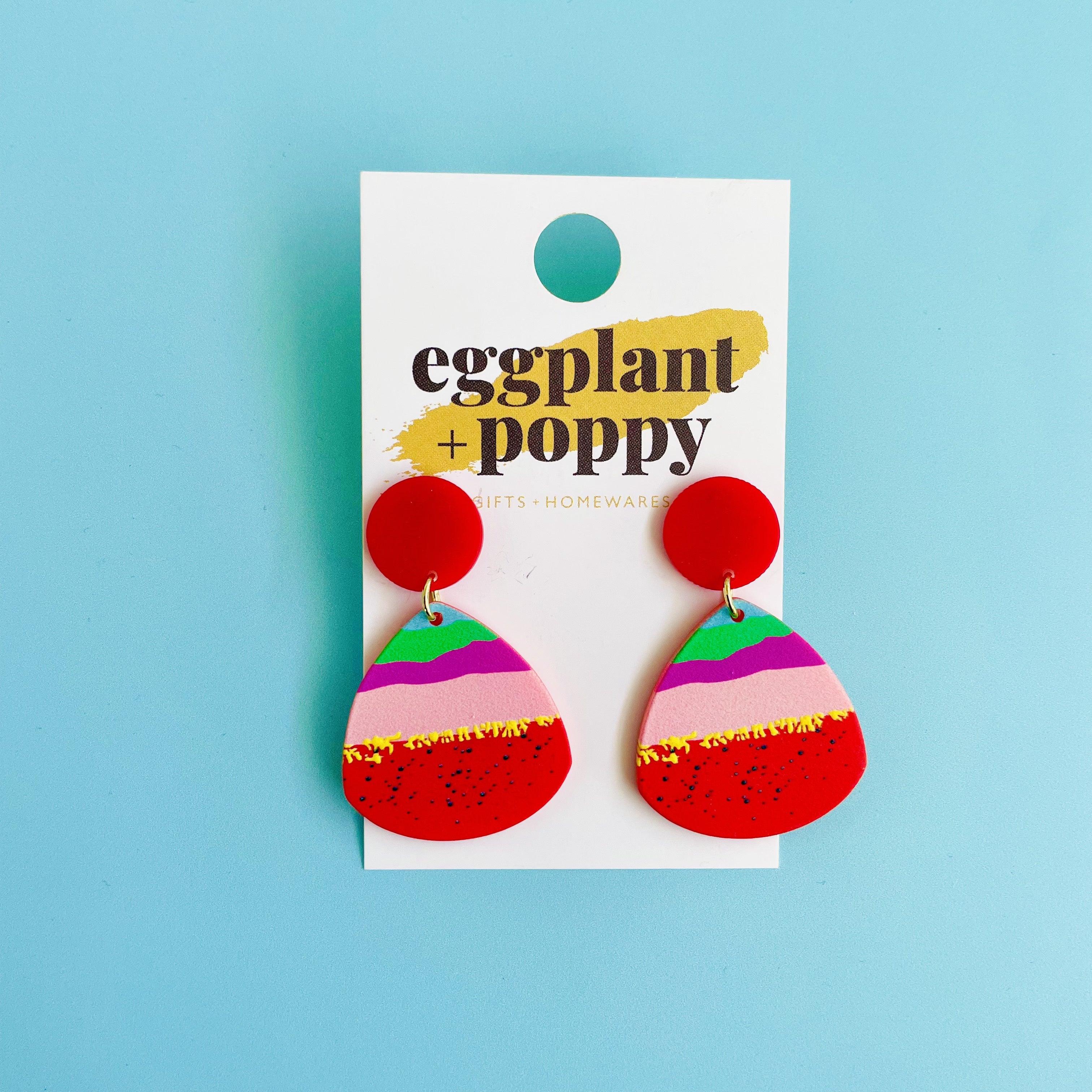 Art Earrings - Berry Stack