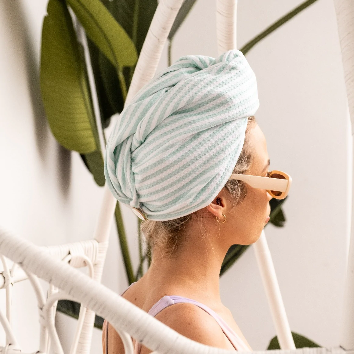Quick Dry Hair Wrap - Duck Egg