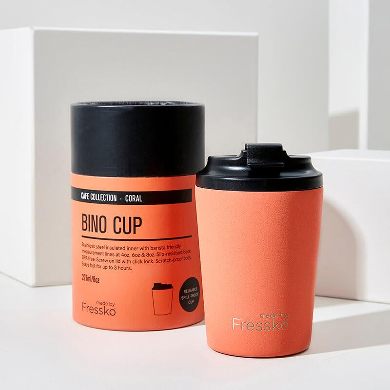 Bino Coffee Cup - 8oz Coral