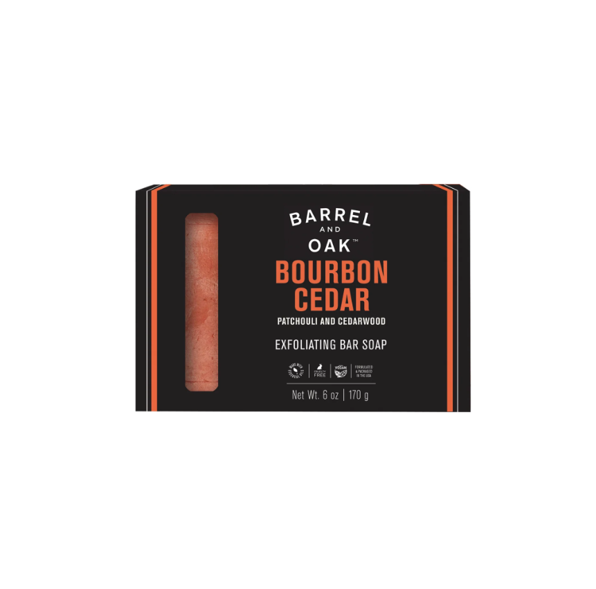 Exfoliating Bar Soap - Bourbon Cedar