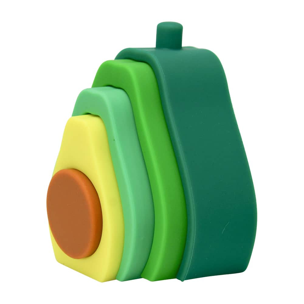 Silicone Stackable Toy - Avocado