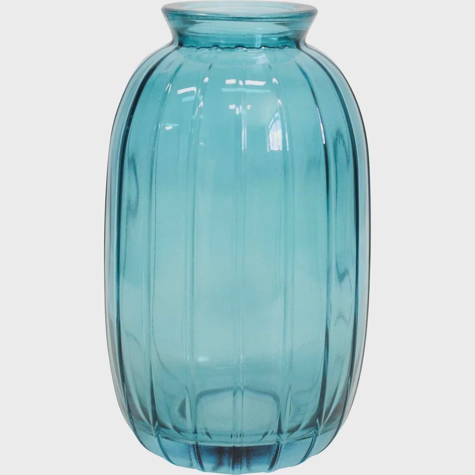 Glass Bud Vase - Peacock