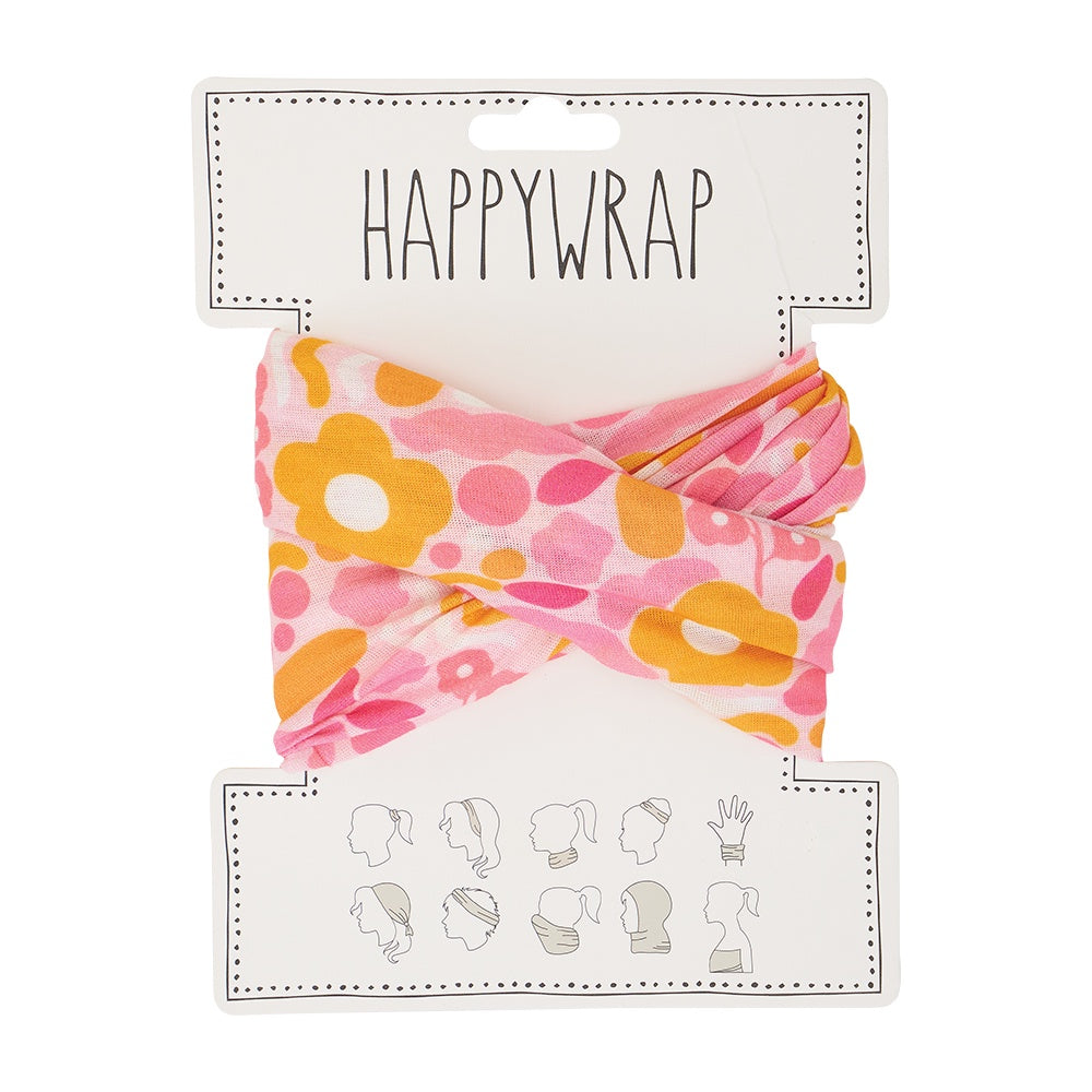 Happy Wrap - Floral Puzzle Pink