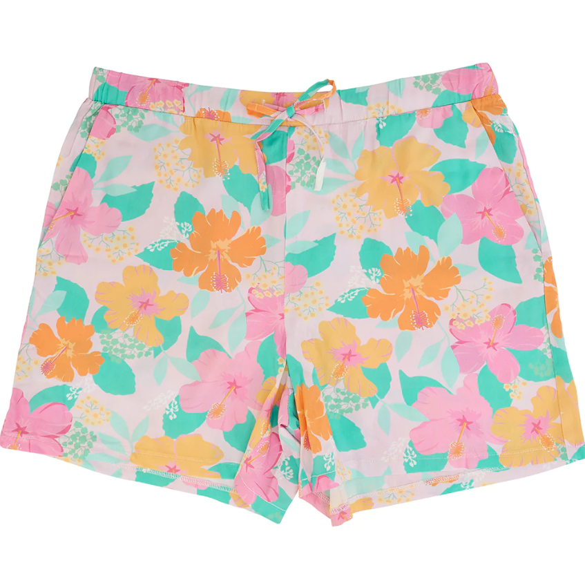 Sleep Shorts -  Hibiscus