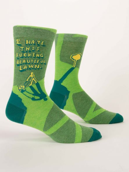 Men's Socks - Fucking Beautiful Lawn
