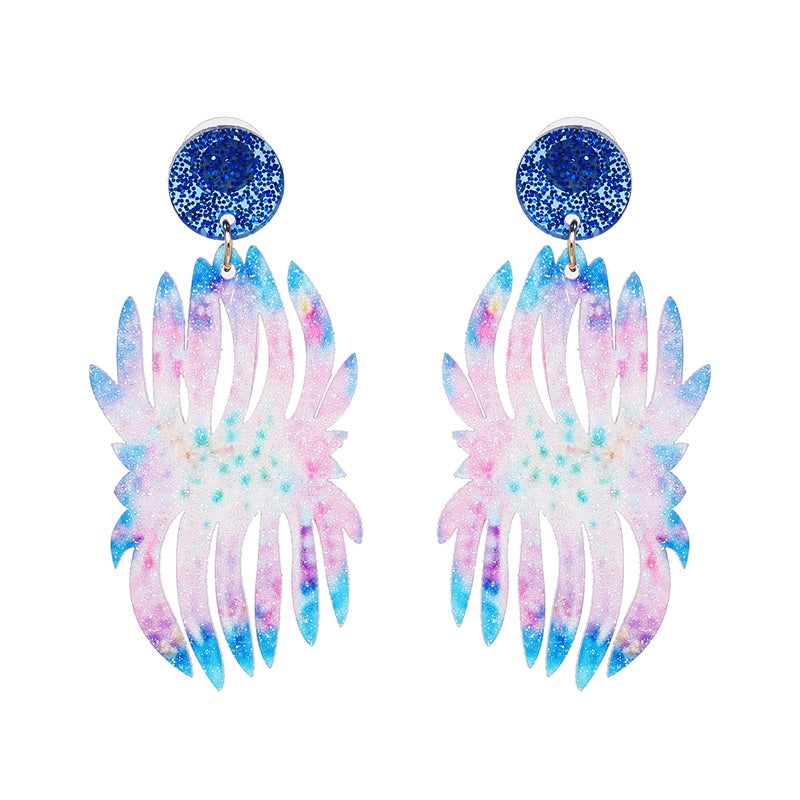 Coral Burst Earrings