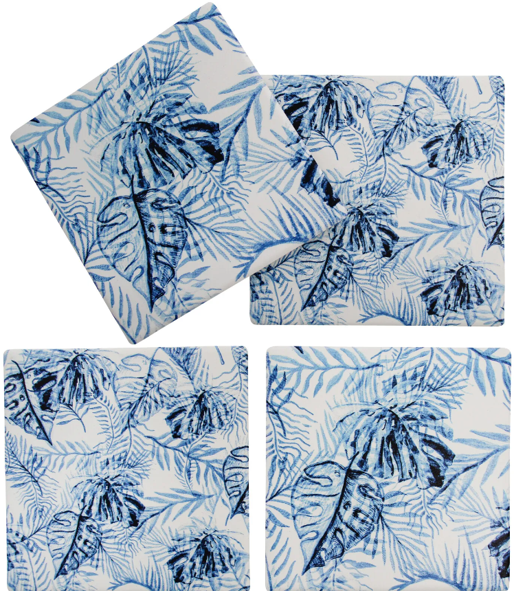 Ceramic Coasters - Island Blue