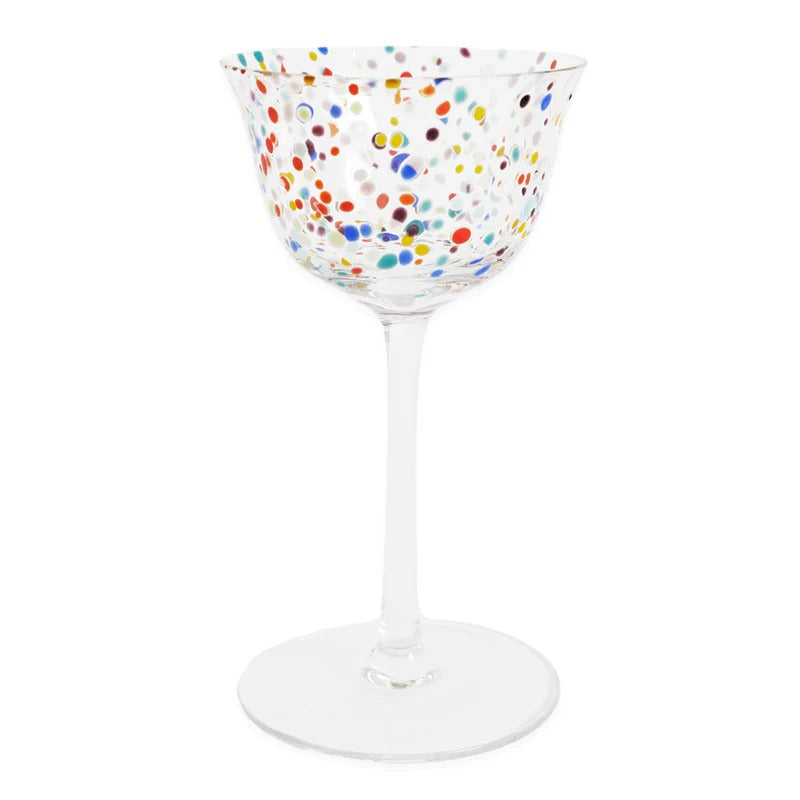 Party Speckle Glasses - Coupe Set of 2