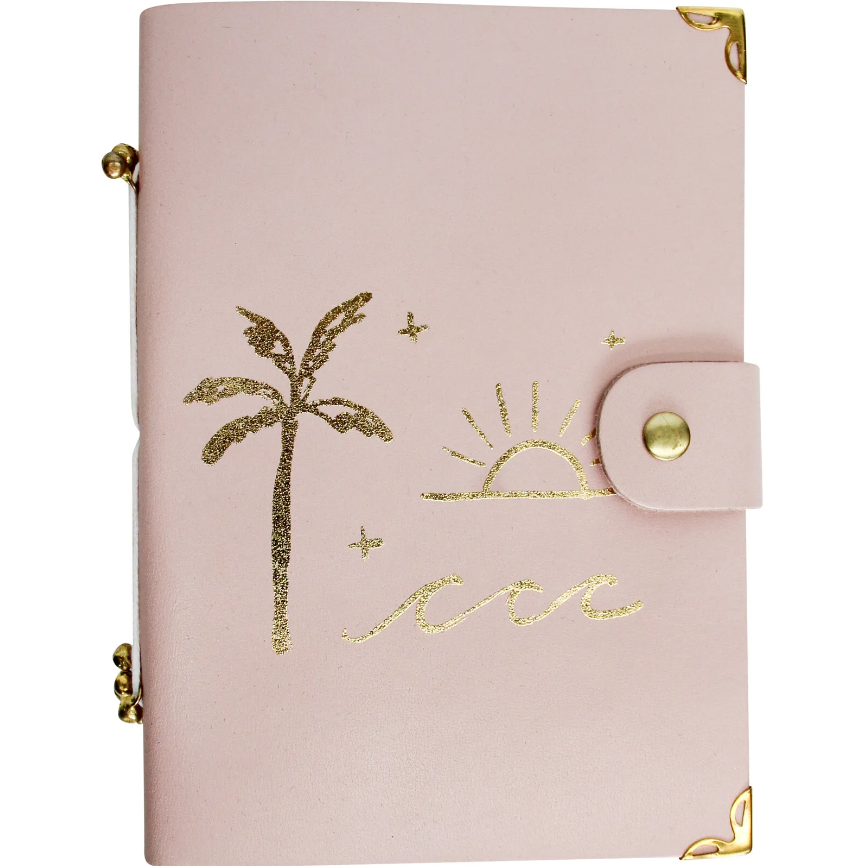 Leather Notebook - Golden Beach