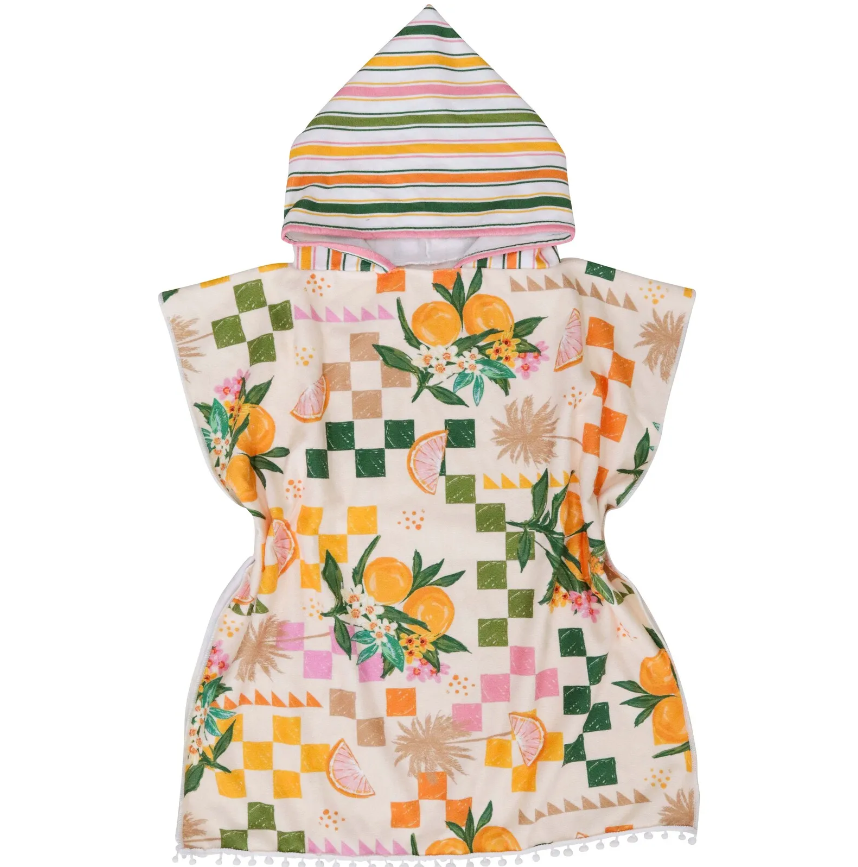 Kids Poncho - Lemons