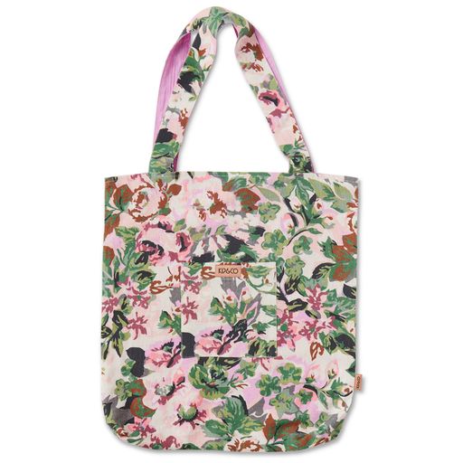Linen Shopper Bag - Garden Path Floral