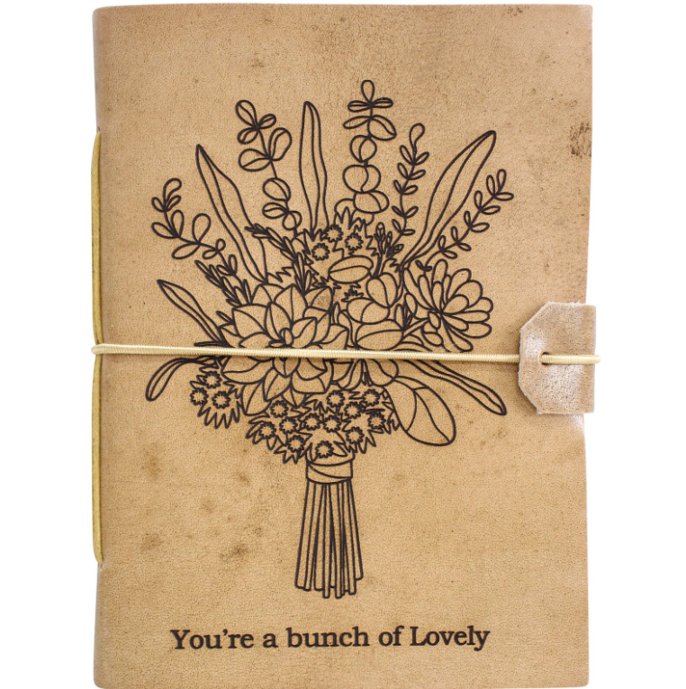 Leather Notebook - Lovely Bunch