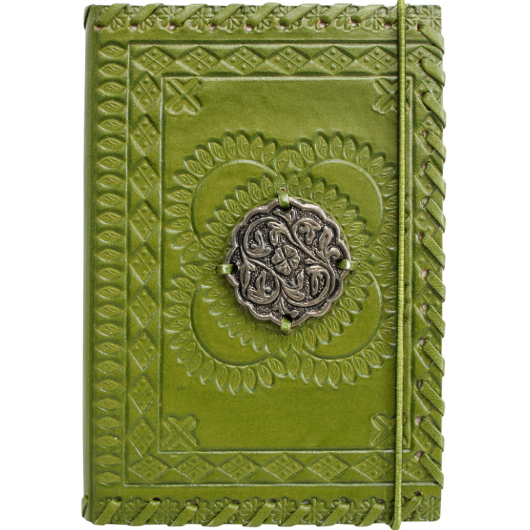 Leather Notebook - Olive Medal