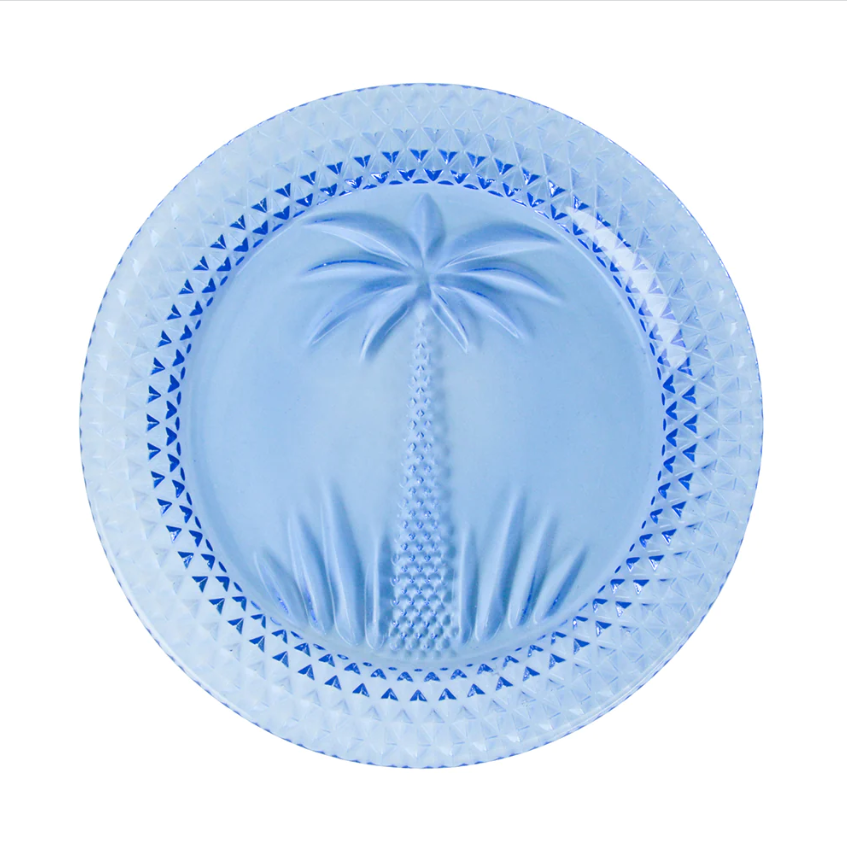 Palm Plate - Blue