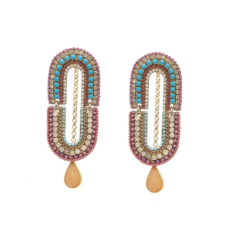 Crystal Chain Earrings