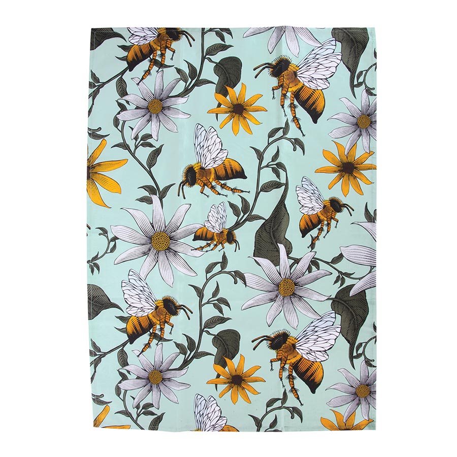 Set of 2 Bee Tea Towels