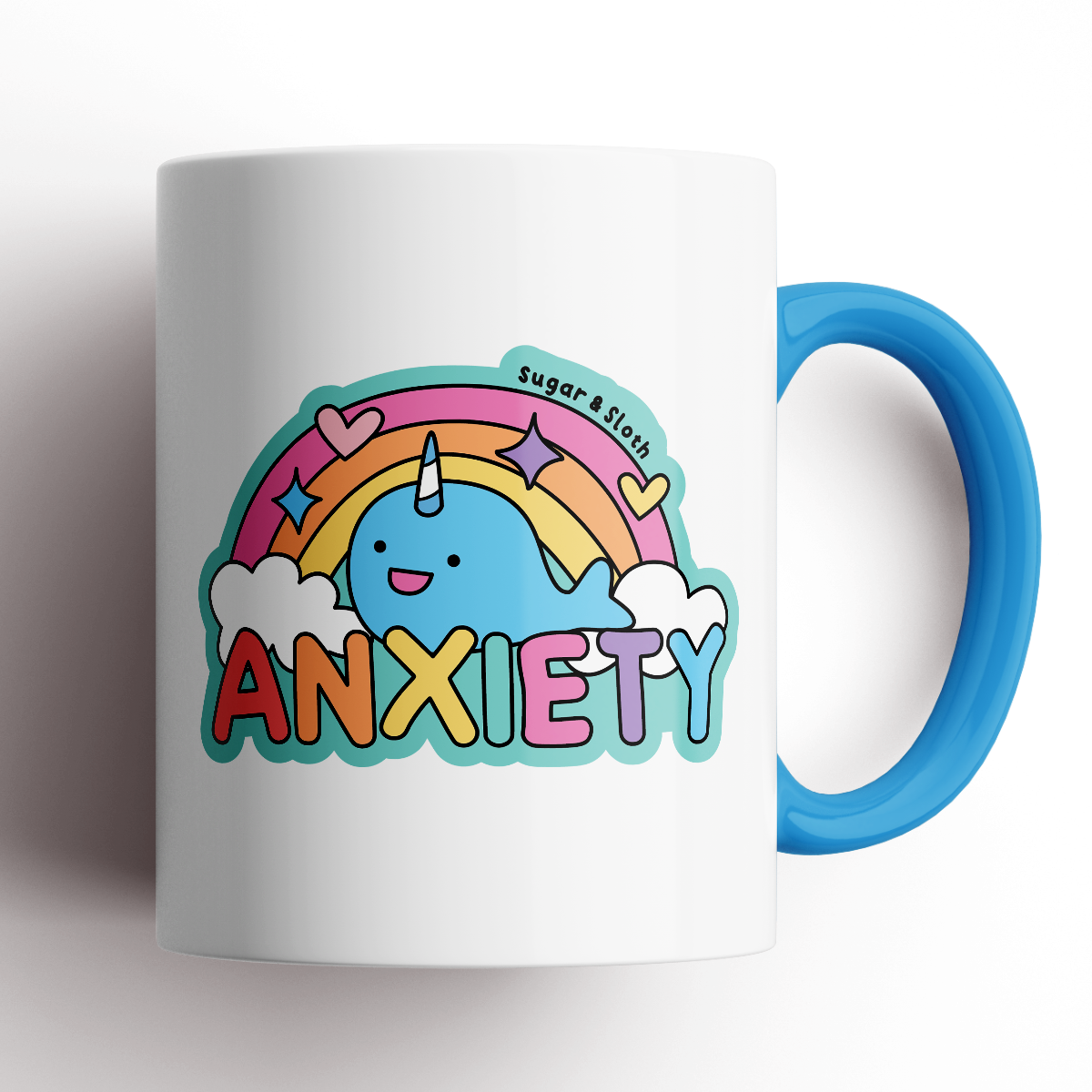 Sweary Mug - Rainbow Anxiety