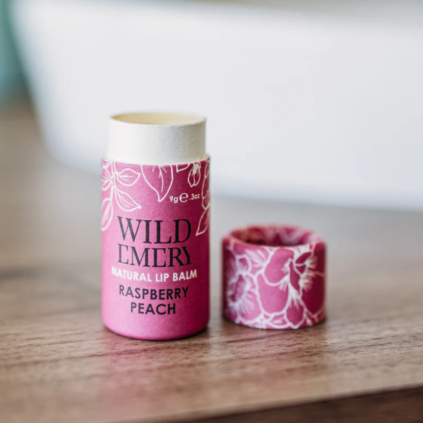 Lip Balm - Raspberry Rosehip – Eggplant & Poppy ~ Unique + Quirky Gifts