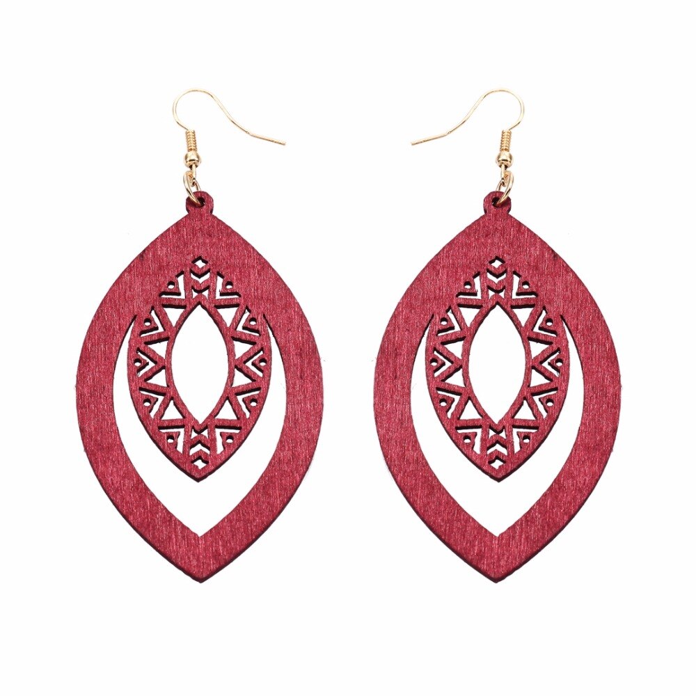 Timber Coloured Point Earrings