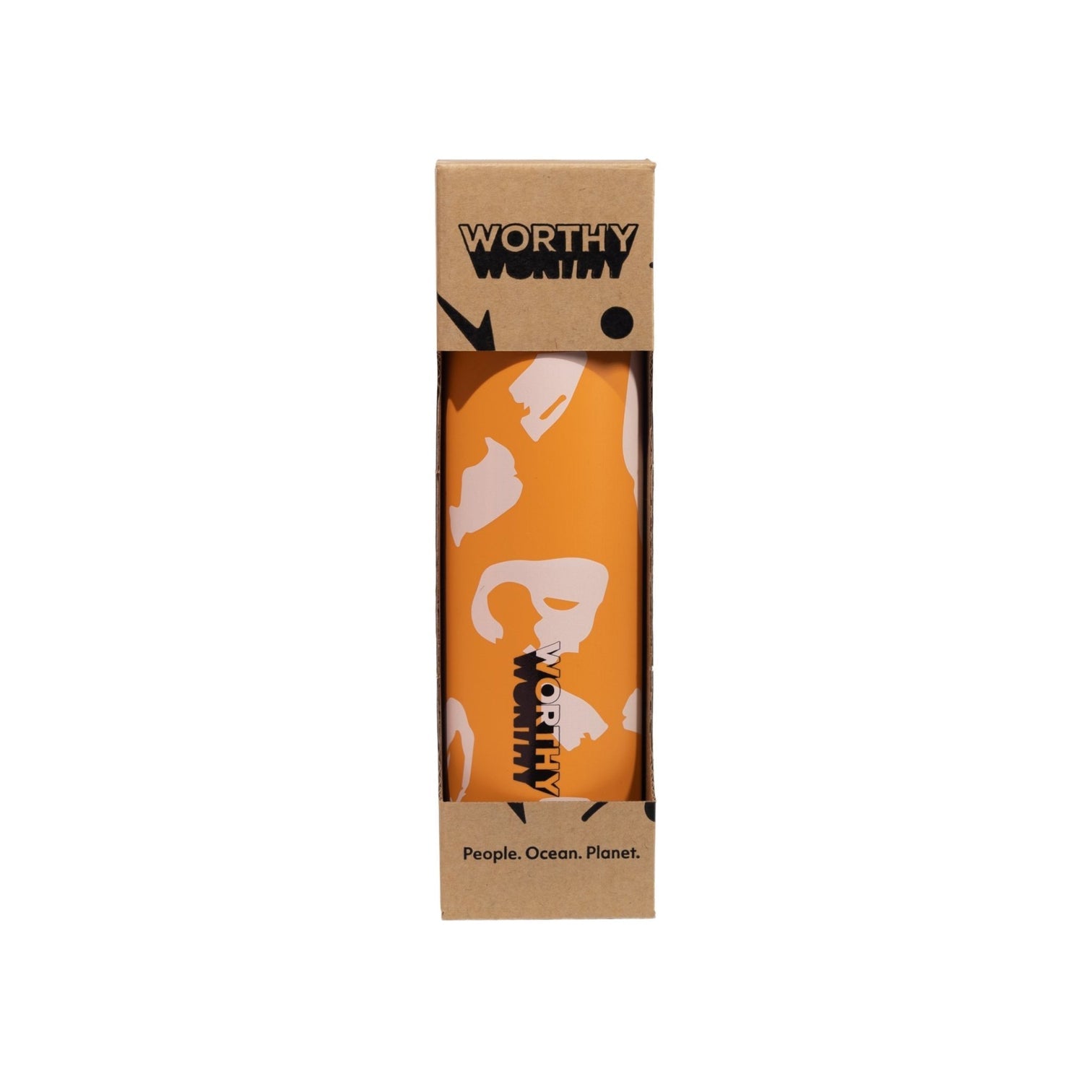 Worthy Drink Bottle - Retro Orange