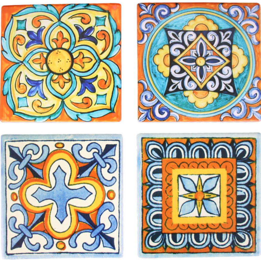 Ceramic Coasters - Sardinia