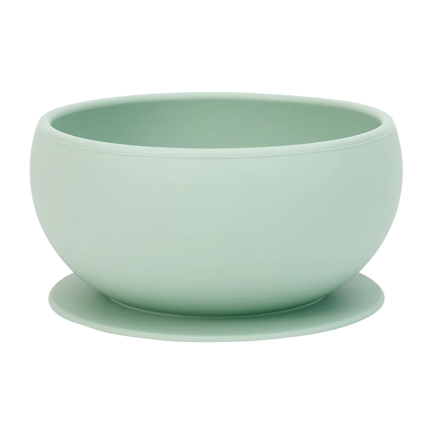 Silicone Suction Bowl - Moss