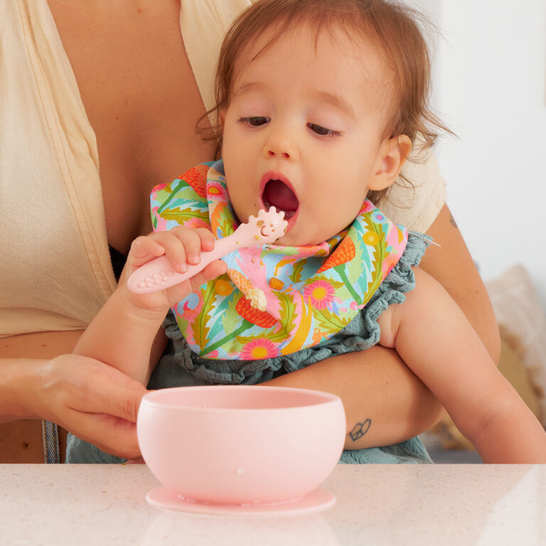 Silicone Suction Bowl - Iced Blue