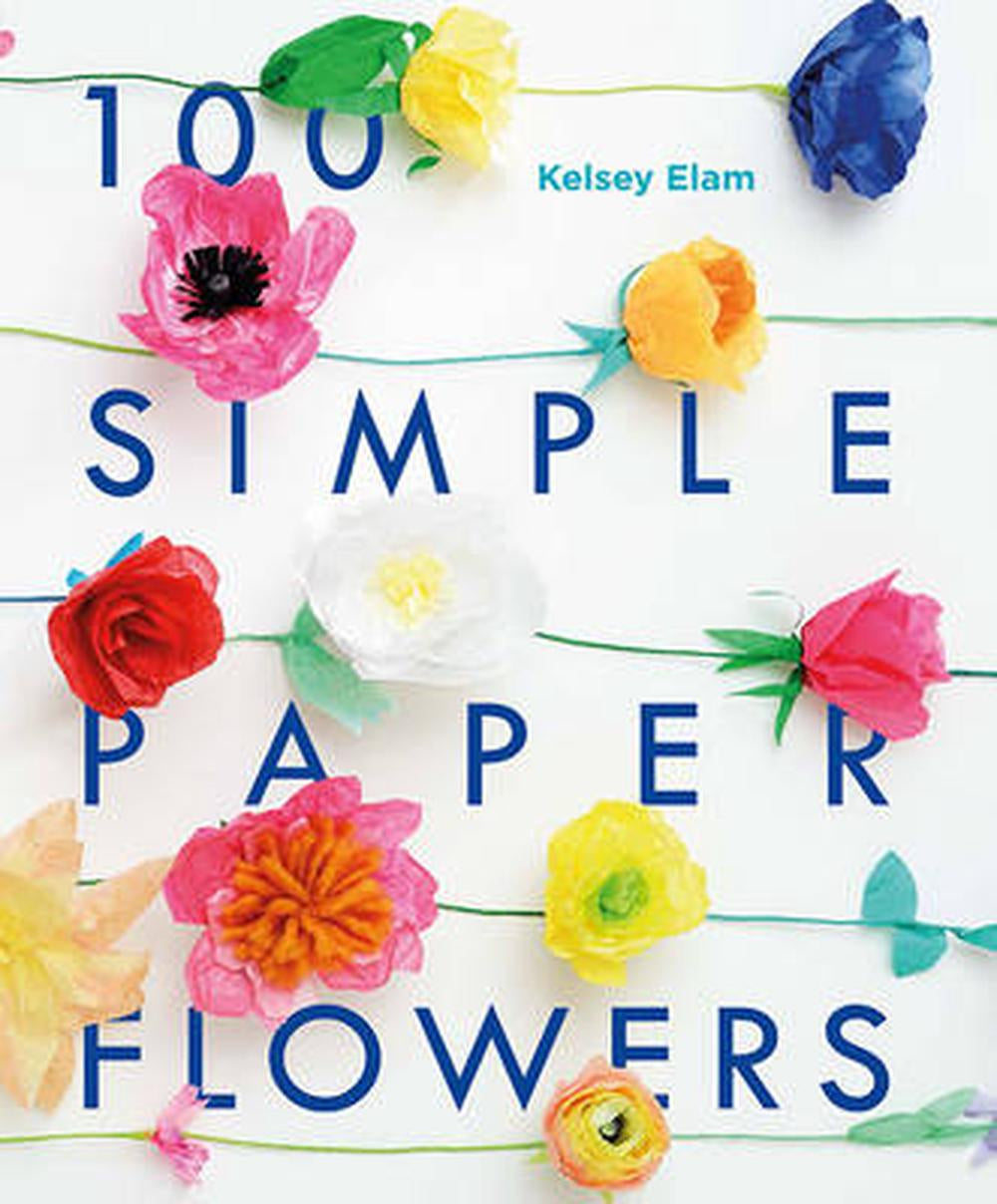 Basic Nice Paper 100 Simple Paper Flowers – Eggplant & Poppy ~ Unique + Quirky Gifts