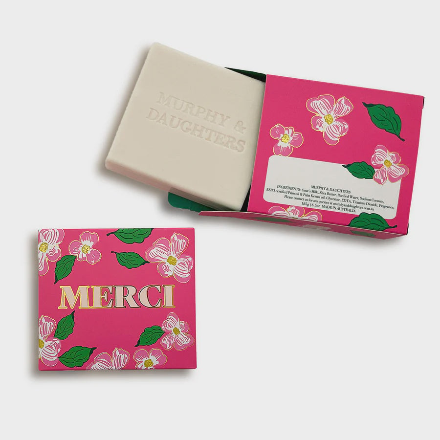 Message on a Soap - Merci (Rose)
