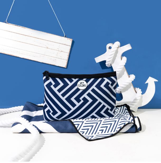 Sky Gazer Towel - The Surfers / Navy