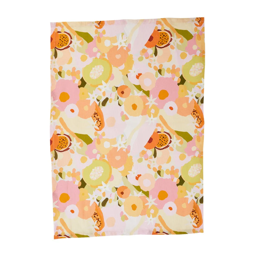 Linen Tea Towel - Tutti Fruitti