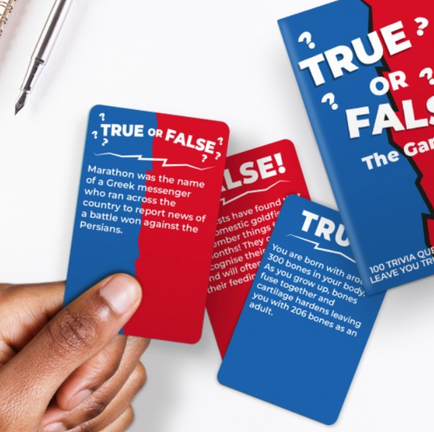 True or False Trivia Cards