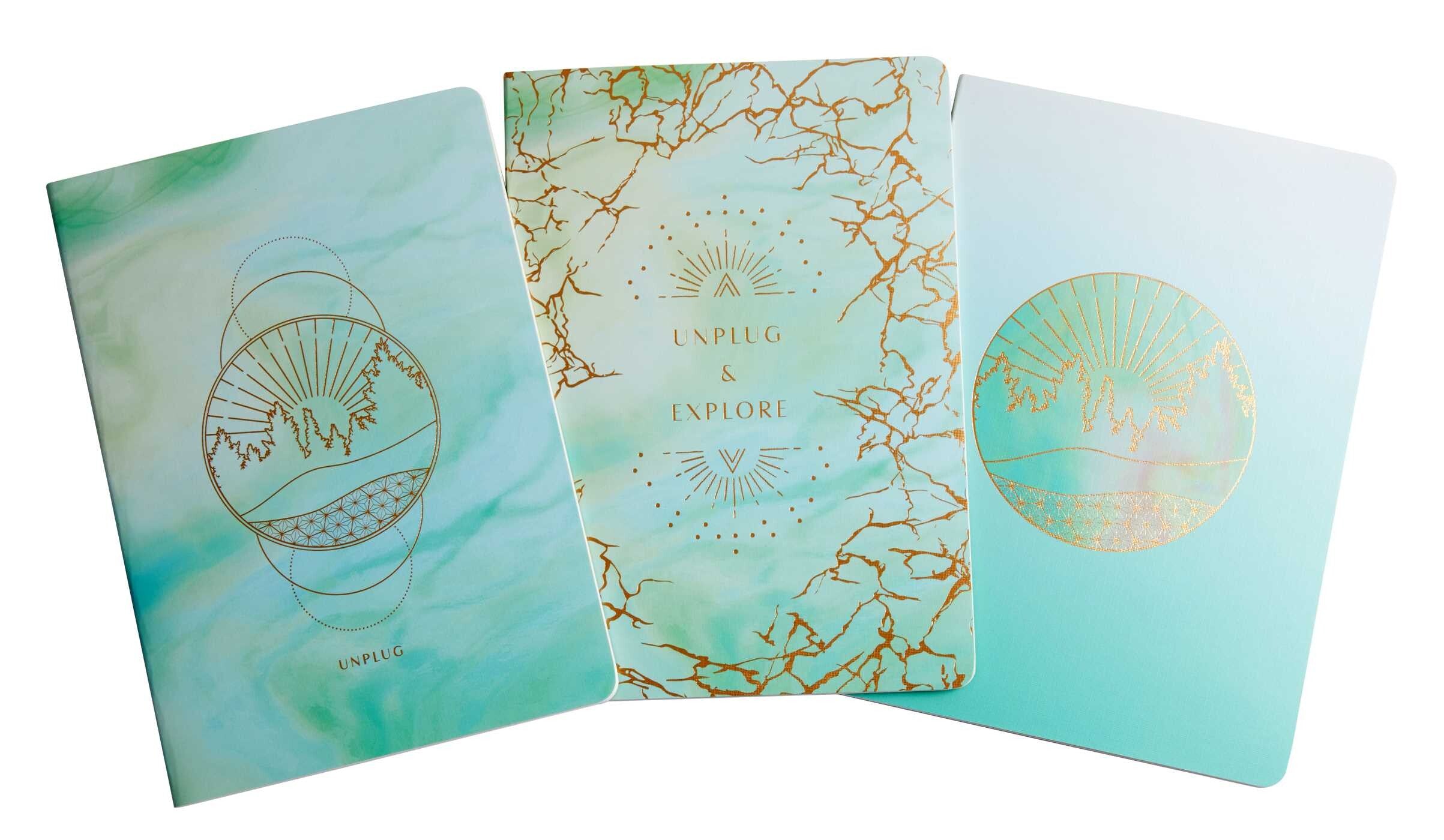 Unplug- Sewn Notebooks S/3