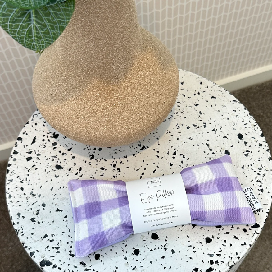 Eye Pillow - Violet Gingham