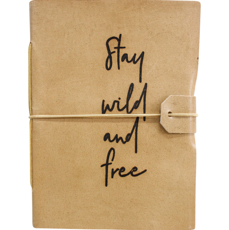 Leather Notebook - Wild & Free